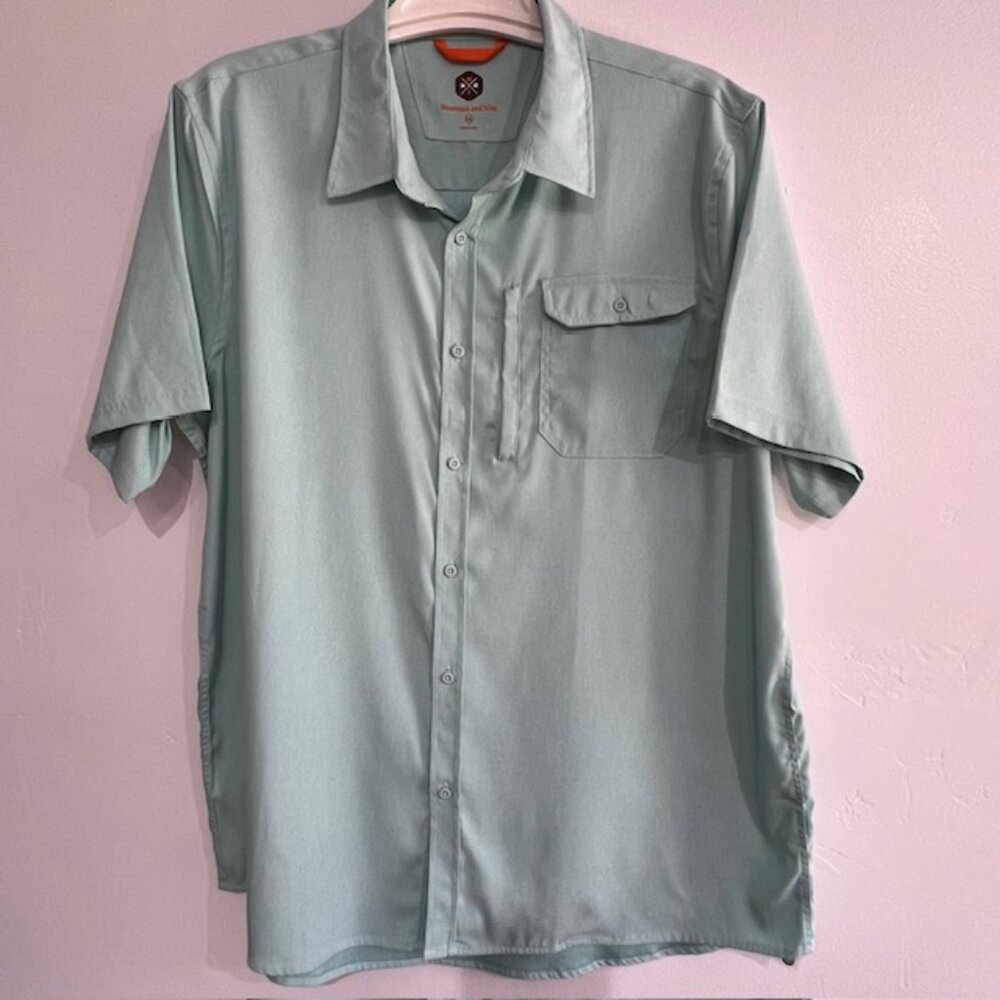 NWOT Mountain and Isles Mens button-down shirt, UPF 50+ Protect, Quick Dry, 2XL - Picture 2 of 9